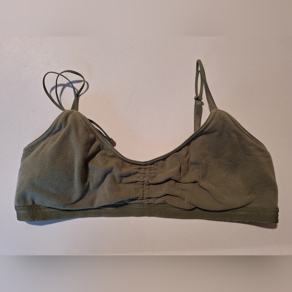 Aerie‎ Superchill Large Olive Green Women's Bralette